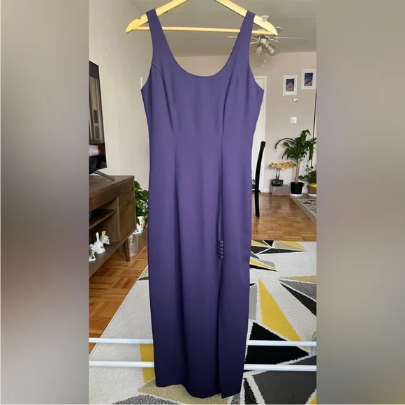 Vintage dress purple - Picture 4 of 10